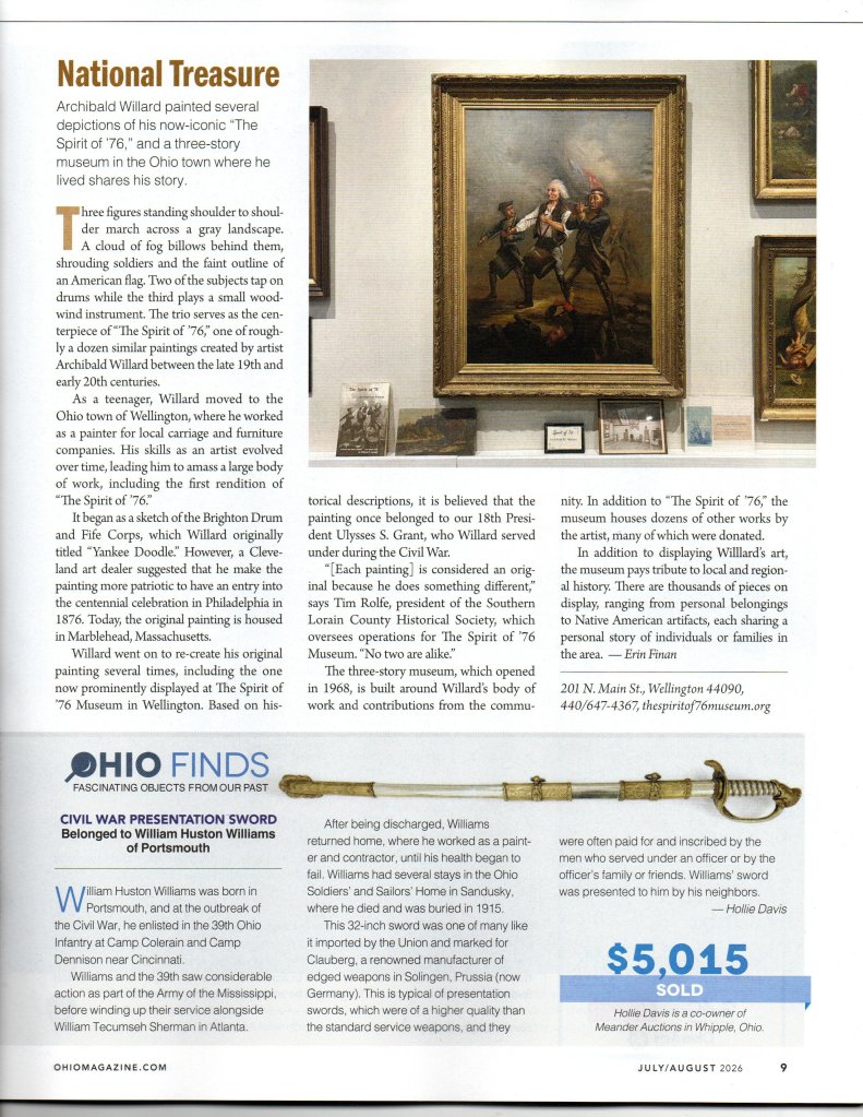 Ohio Magazine feature, July/August 2026