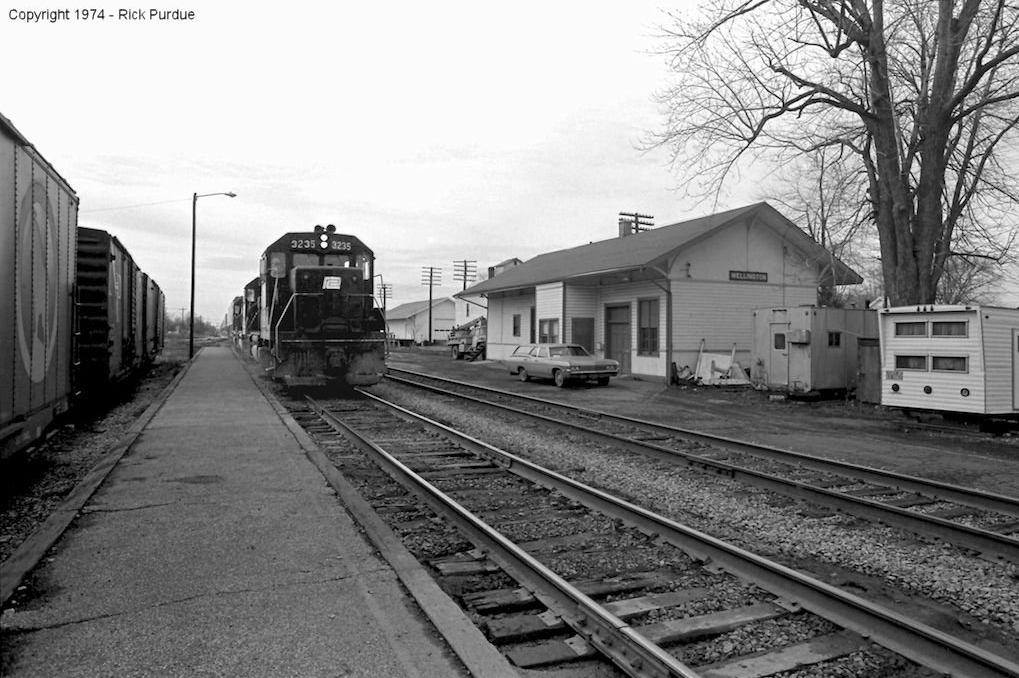 Historic train station in Wellington, Ohio